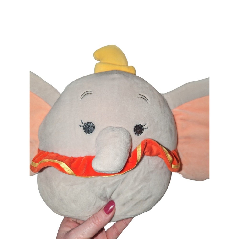 Disney Squishmallow Dumbo Elephant Stuffed Plush 12" - Very Clean
